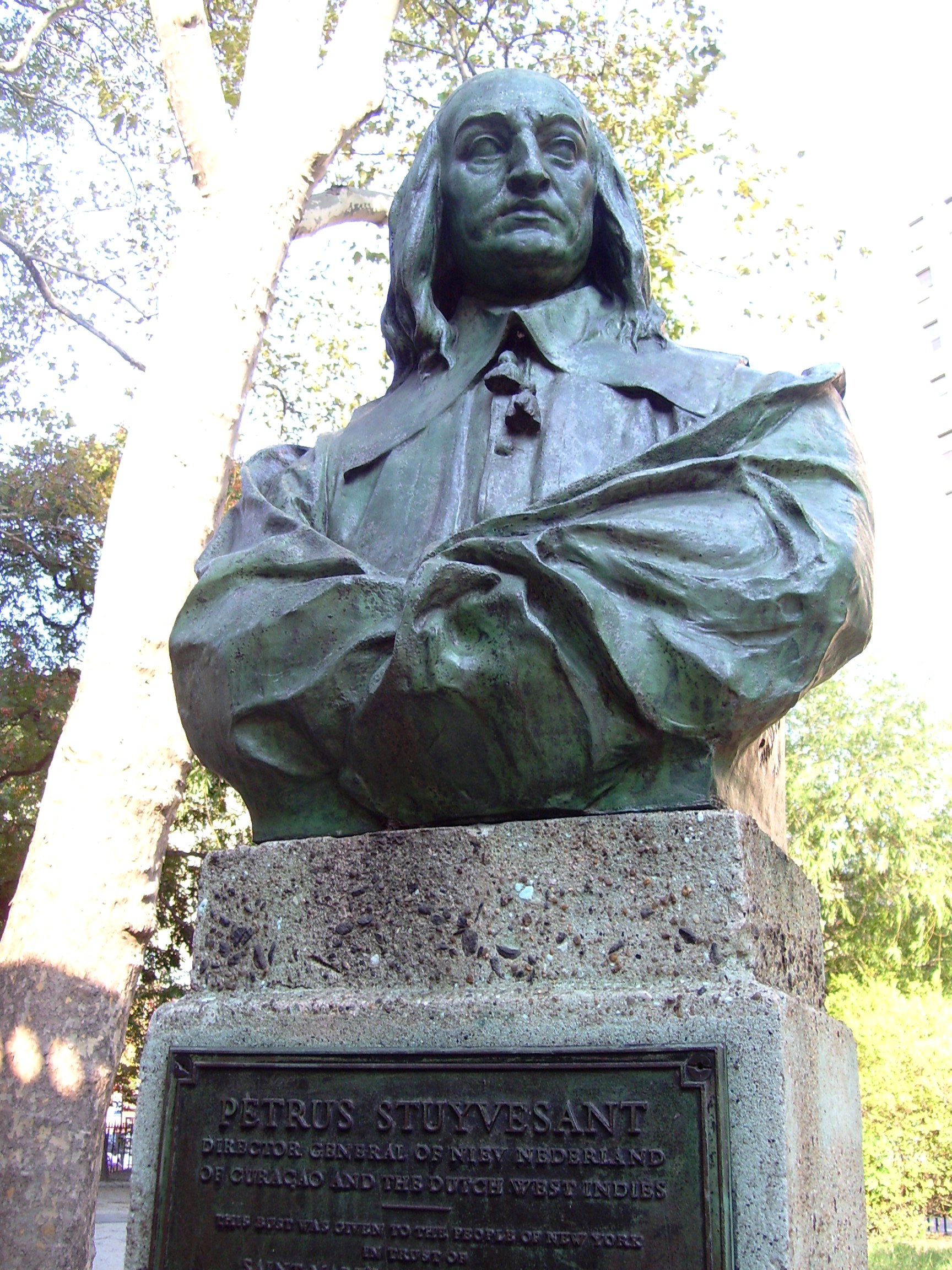 Peter Stuyvesant buste